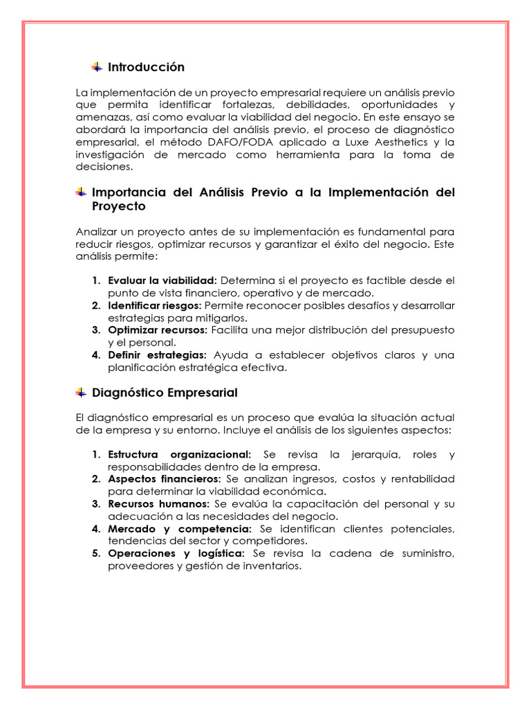 8sem Empr | PDF | Análisis FODA | Business