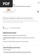 PEBC Exam Schedule and Fees 2025 | PDF | Payments | Tax Refund