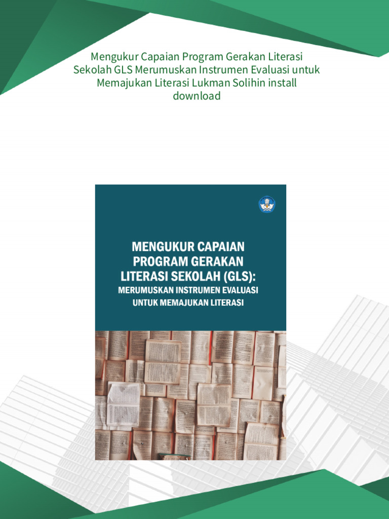 Evaluasi Program Gerakan Literasi Sekolah | PDF