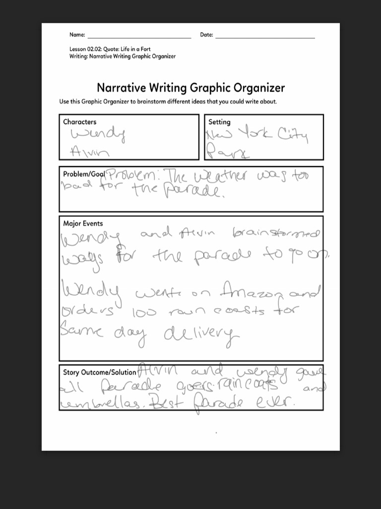 Narrative Writing Graphic Organizer 0000090914.PDF - Google Drive | PDF