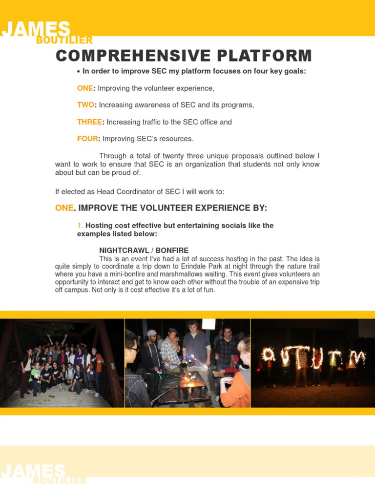 Comprehensive Platform JB | PDF | Volunteering | Social Media