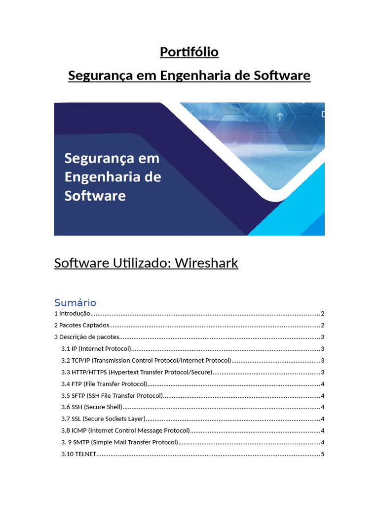 Análise de Pacotes com Wireshark | PDF | Rede de computadores | Cápsula ...