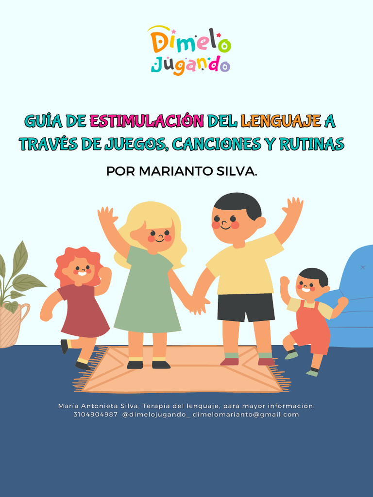 Juegos y Canciones para Estimular el Lenguaje | PDF | Palabra | Canciones
