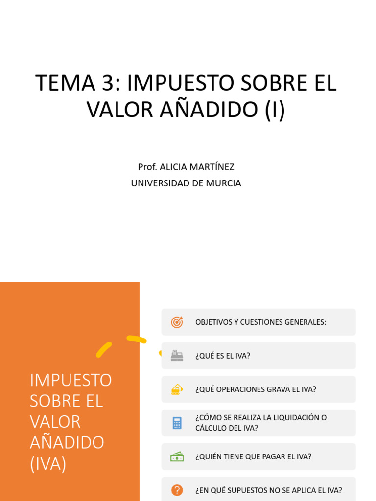Guía Completa del IVA en España | PDF | Impuestos | Impuesto al valor ...