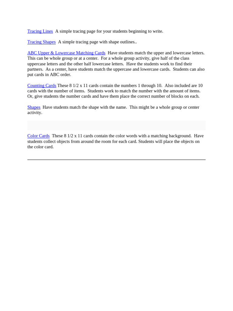 Small Group - Lesson Activity Instructions | PDF