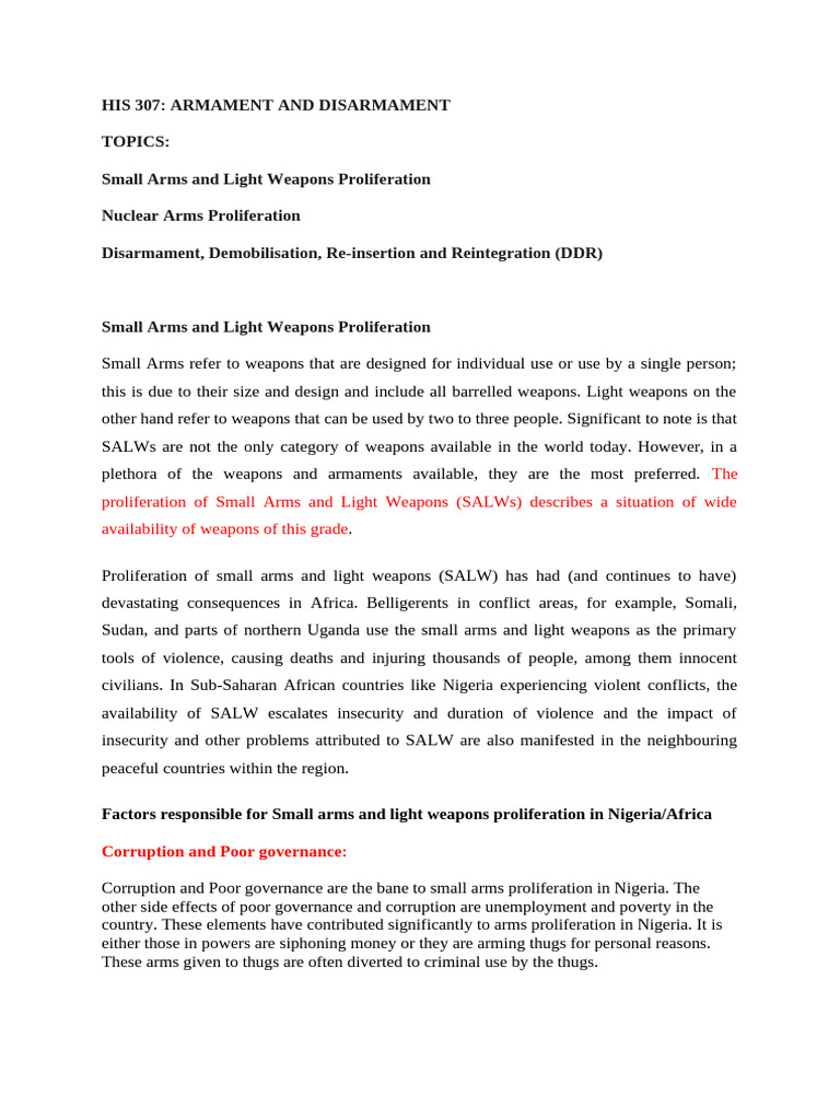 His 307 - 103950 | PDF | Nuclear Weapons | Treaty On The Non ...