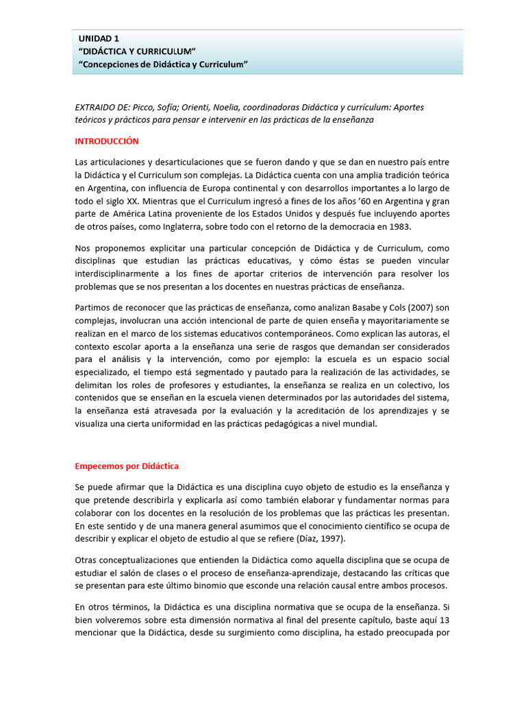 Didactica y Curriculum | PDF | Plan de estudios | Enseñando