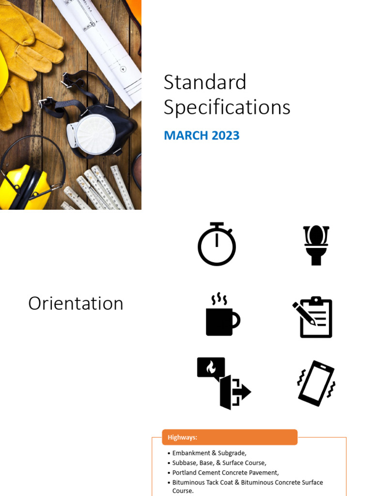 Standard Specifications for Infrastructure Materials | PDF | Concrete ...
