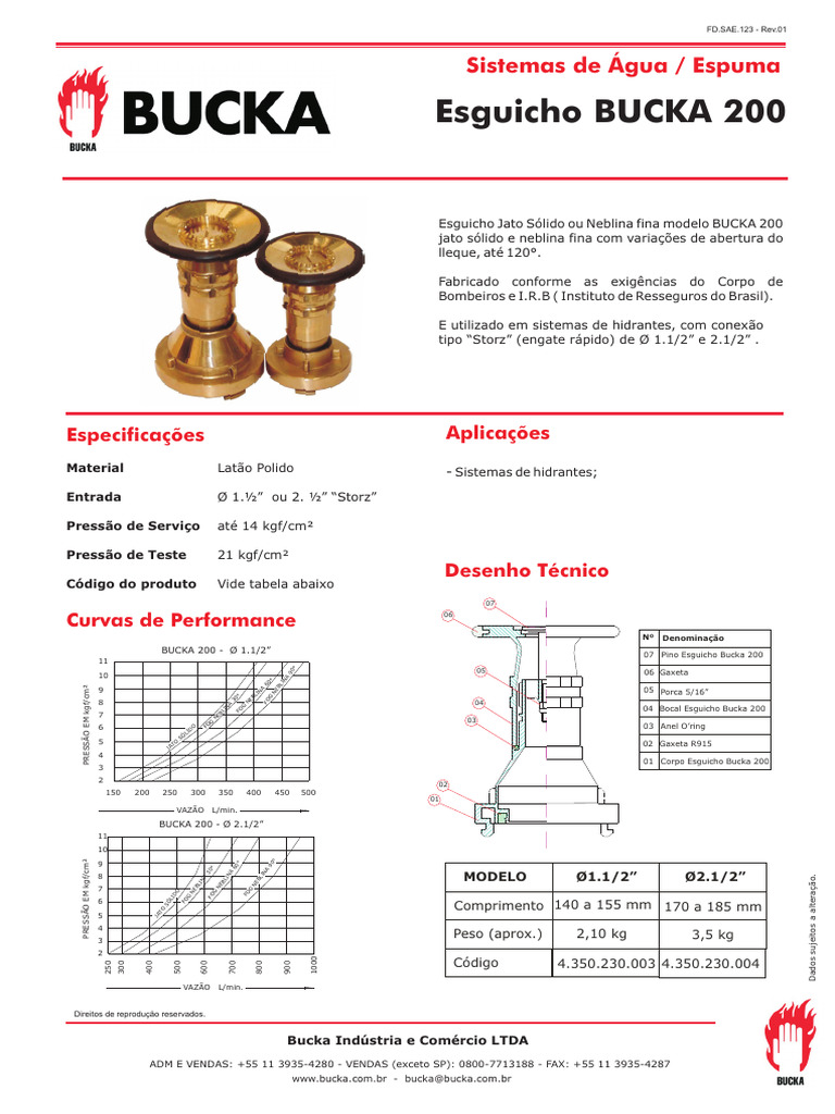 Sistemas de Hidrantes Bucka 200 | PDF