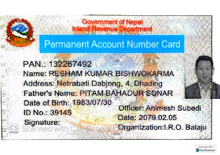 PAN Card | PDF