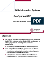 Configuring SAP: Enterprise Wide Information Systems