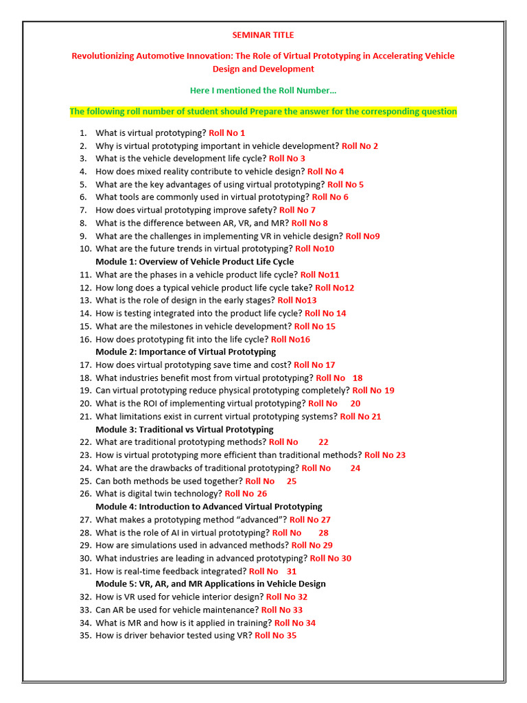 Prepare The Answer For The Questions | PDF | Virtual Reality | Simulation