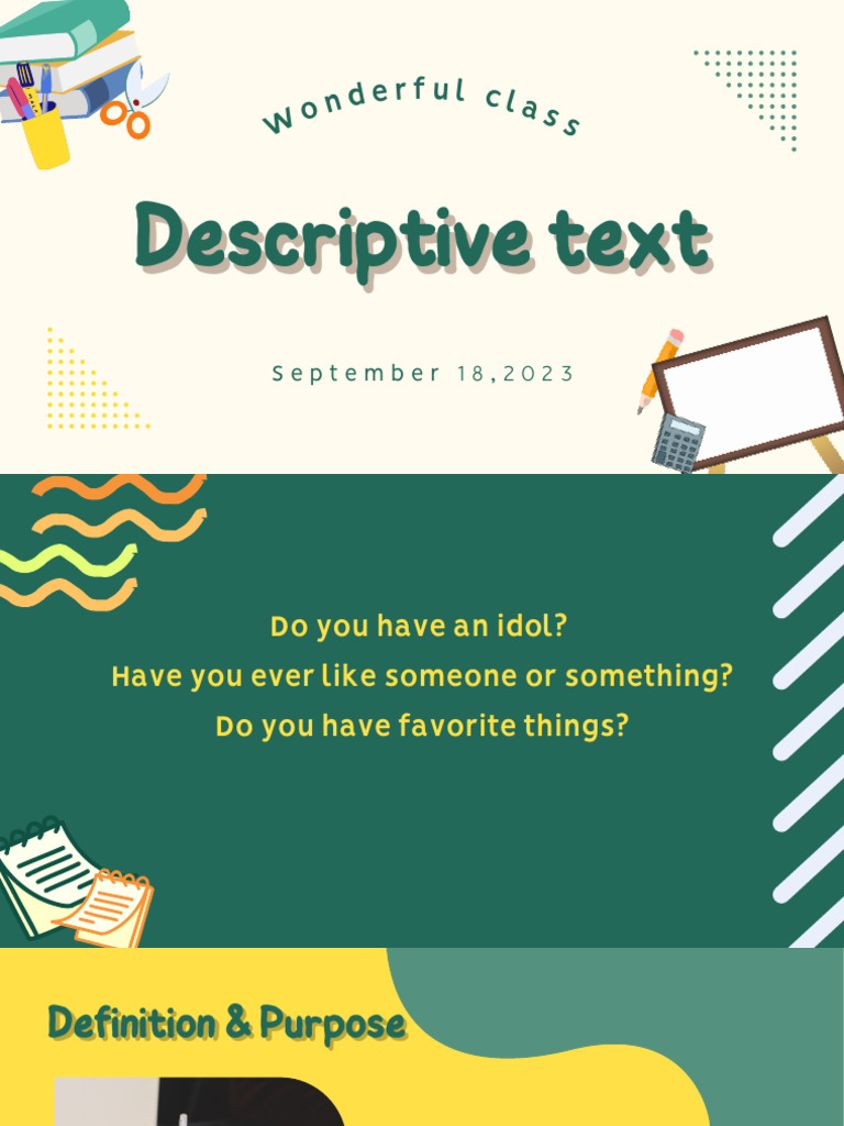 Understanding Descriptive Text Structure | PDF