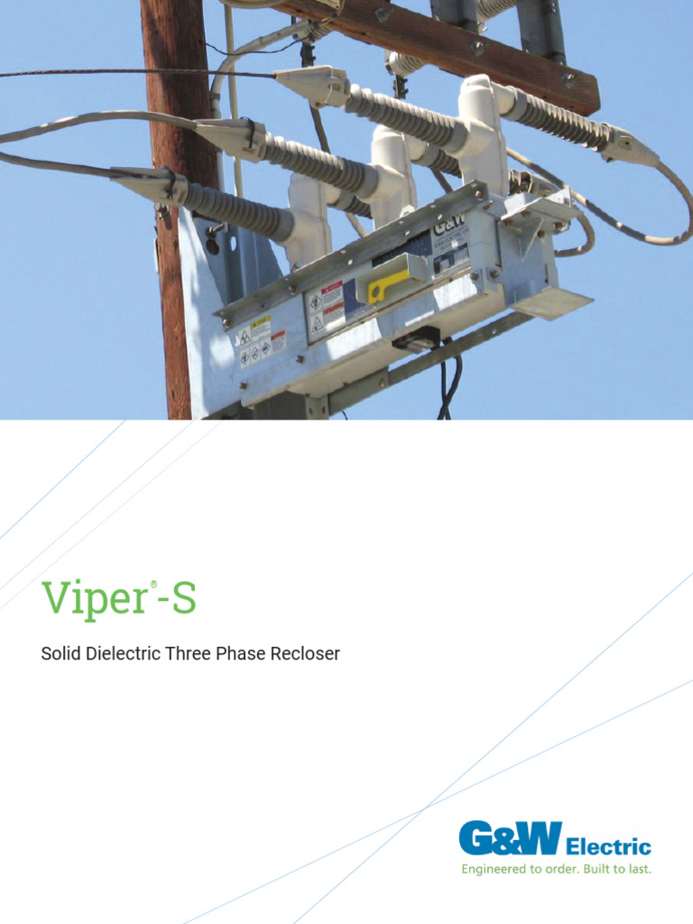 Viper-S Solid Dielectric Recloser Overview | PDF | Insulator ...