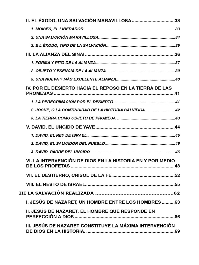 Éxodo y Alianza: Historia de Salvación | PDF | Libro del éxodo ...