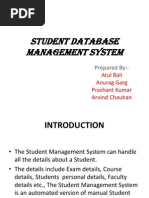 Student Database Management System Project In Sql