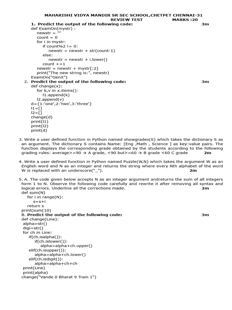 Review Test | PDF | Computer Programming | Software Engineering