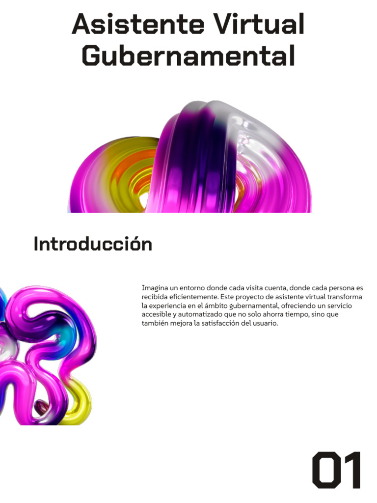 Asistente Virtual Gubernamental | PDF | Realidad virtual | Software