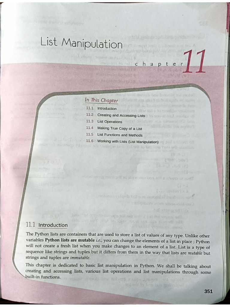 List Manipulation | PDF