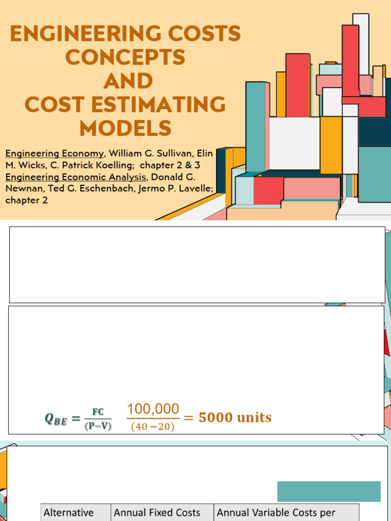 Engineering Cost Estimation Models | PDF | Production And Manufacturing ...