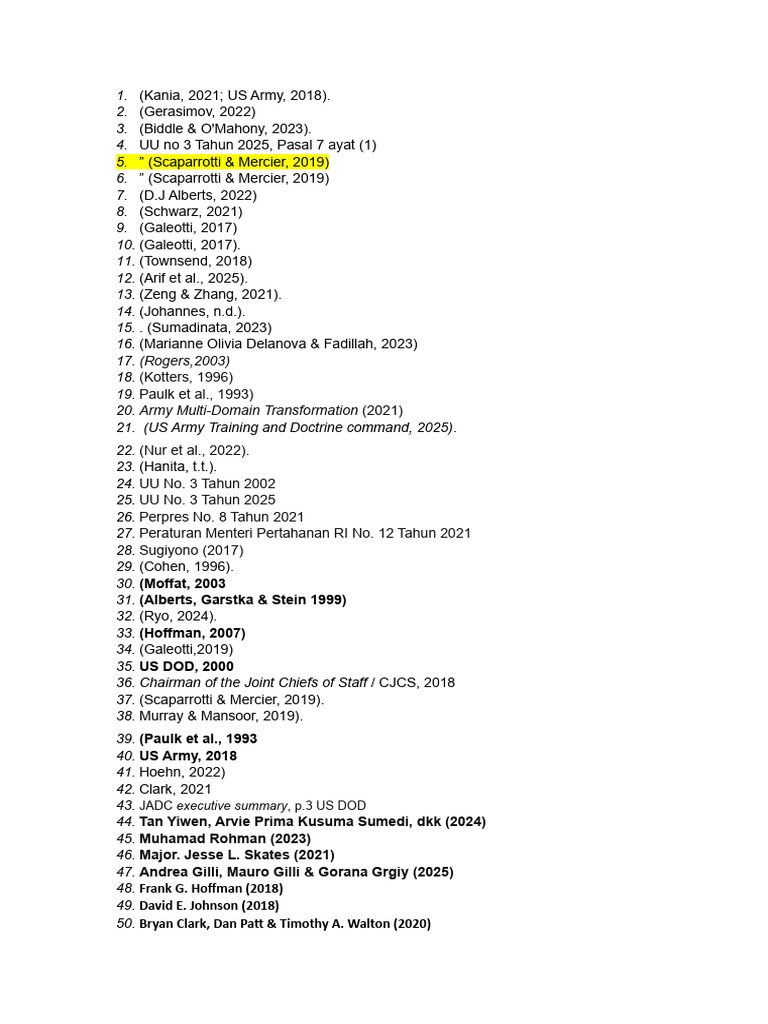 Comprehensive Reference List for Research | PDF