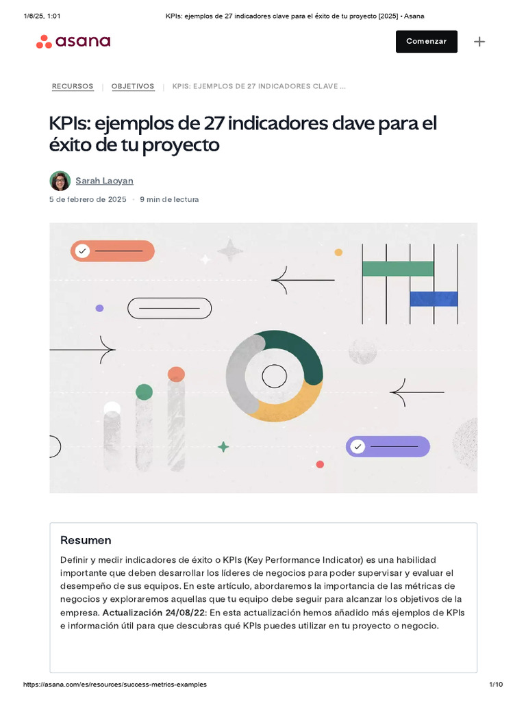 27 KPIs Clave para el Éxito Empresarial | PDF | Indicador de ...