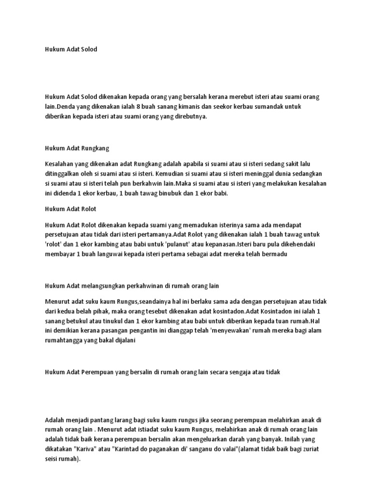 Hukum Adat Solod Pdf