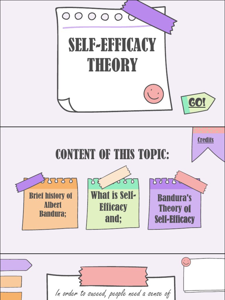 Self-Efficacy Theory Report-Tolen A. | PDF | Self Efficacy | Attitude ...