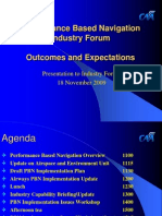 Performance Based Navigation Industry Forum Outcomes and Expectations