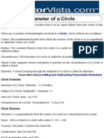 Diameter of a Circle