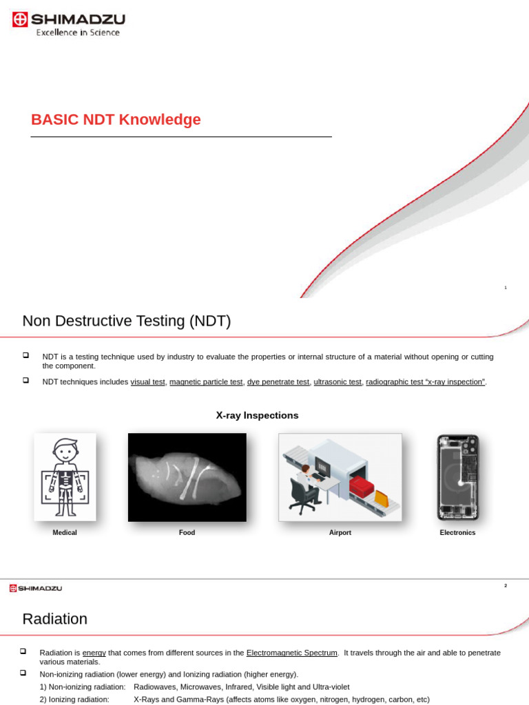 Understanding Non-Destructive Testing (NDT) | PDF | X Ray | Radiation