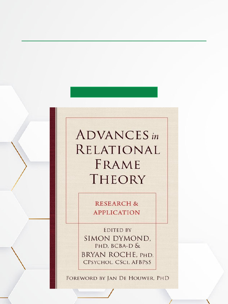 Advances in Relational Frame Theory | PDF | Behaviorism | Psychology