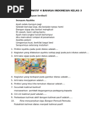Materi Pelajaran Kelas 3 SD Kurikulum Merdeka | PDF