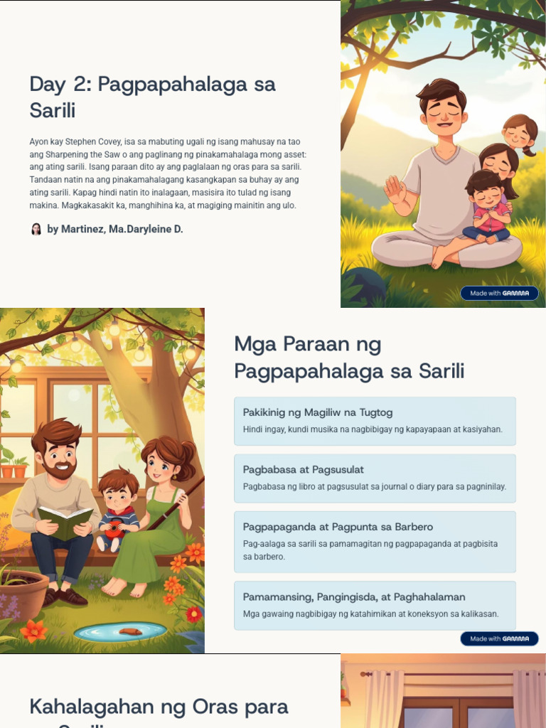 Day 2 Pagpapahalaga Sa Sarili | PDF