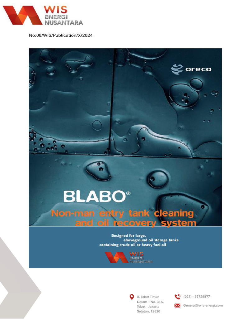 Sistem BLABO® untuk Pembersihan Tangki | PDF