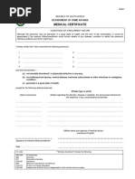 Home Affairs Medical Certificate BI-811 | PDF | Human Diseases And ...