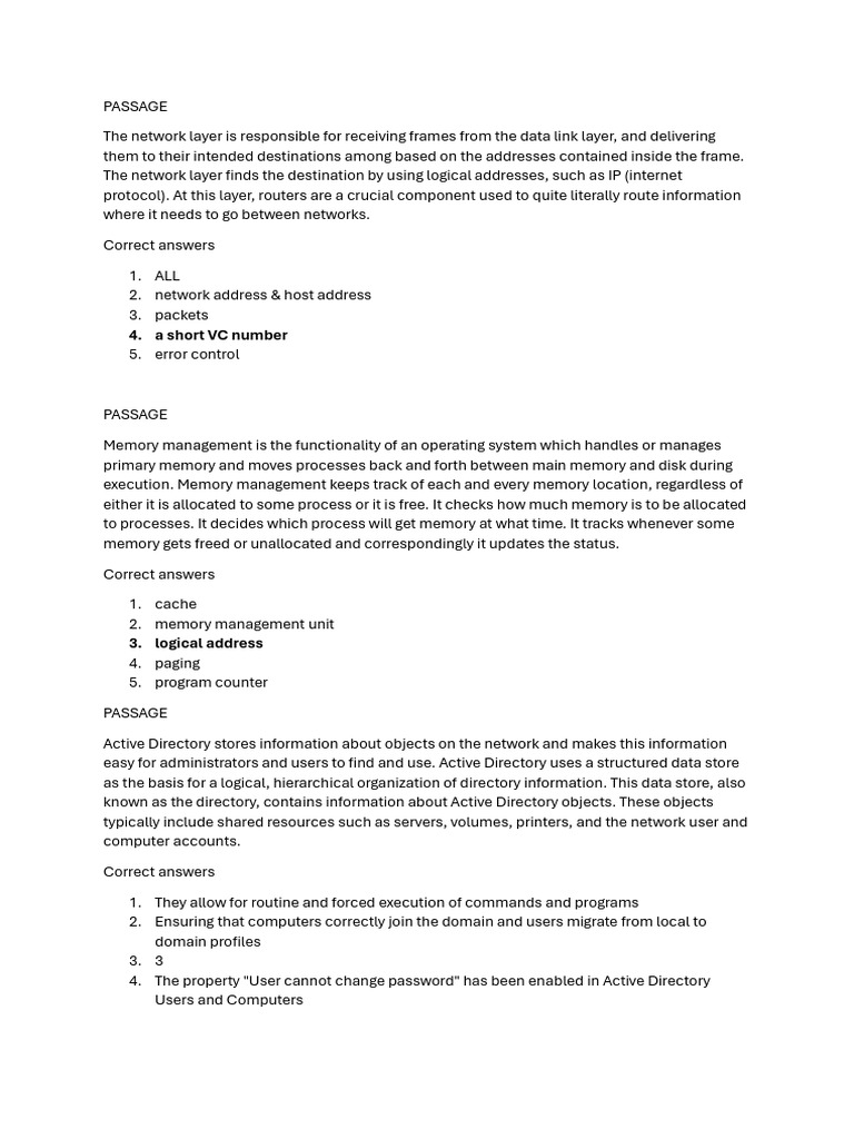 Nos Answers | PDF | Computer Network | Active Directory