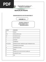 Grade 11 Maths Literacy Formula Sheet | PDF | Area