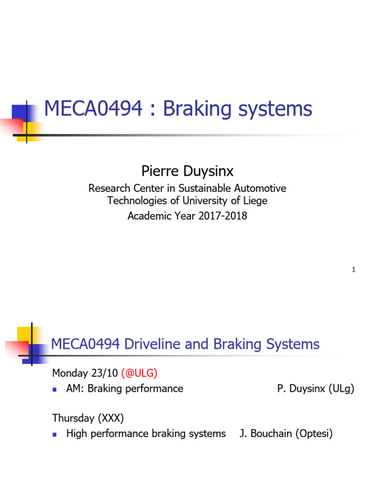 Braking Systems Overview and Types | PDF | Brake | Manufactured Goods