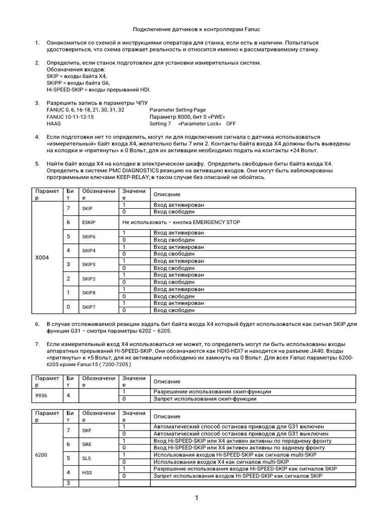 Renishaw For Fanuc Instructions | PDF