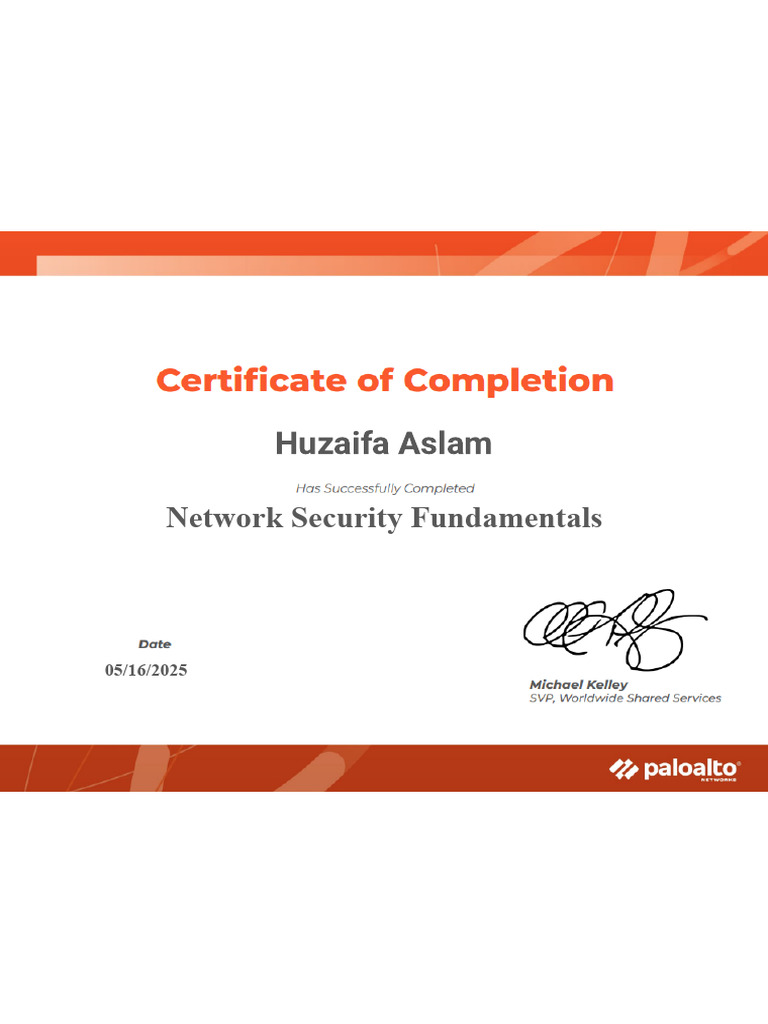 Network Security Fundamentals - Beacon Certificate | PDF