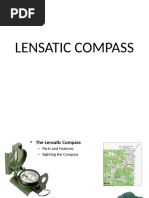 Using a Lensatic Compass Guide | PDF