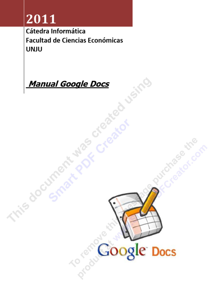 Manual Completo de Google Docs UNJU | PDF | Software | Informática