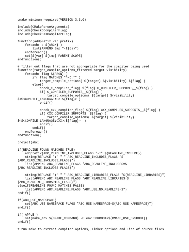 CMake Target Compile Options Setup | PDF | Computer Programming ...