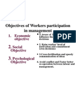 Objectives of Workers Participation in Management