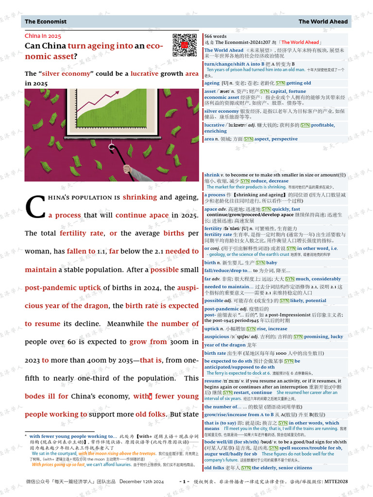 241212 解析Silver Economy | PDF | Gross Domestic Product | Economies