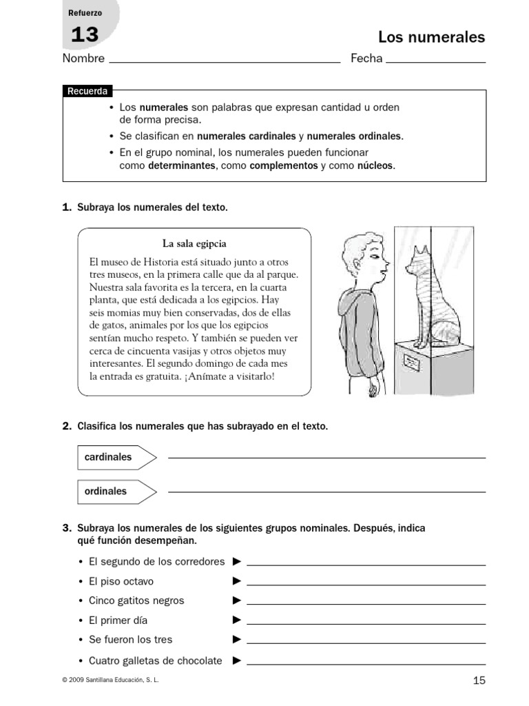 LE6 - U3 Los Numerales | PDF