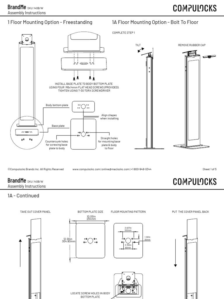 Instruction and Dimensions Design Project | PDF | Screw | Tools