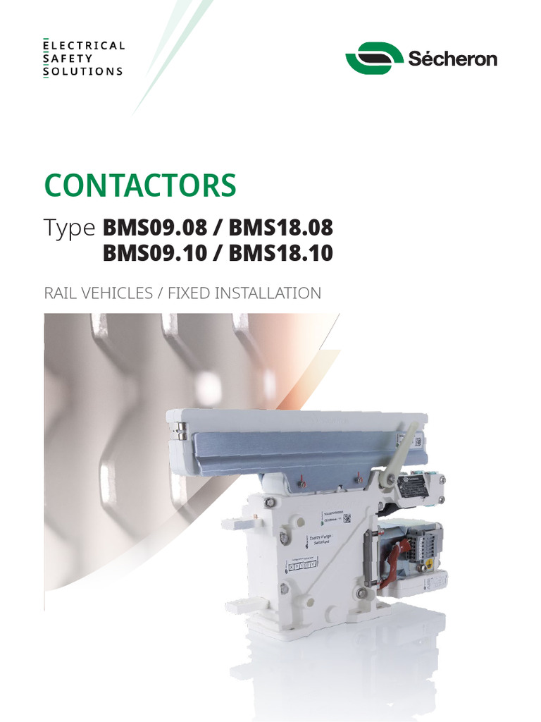 BMS Contactors for Rail Vehicles | PDF | Alternating Current | Direct ...