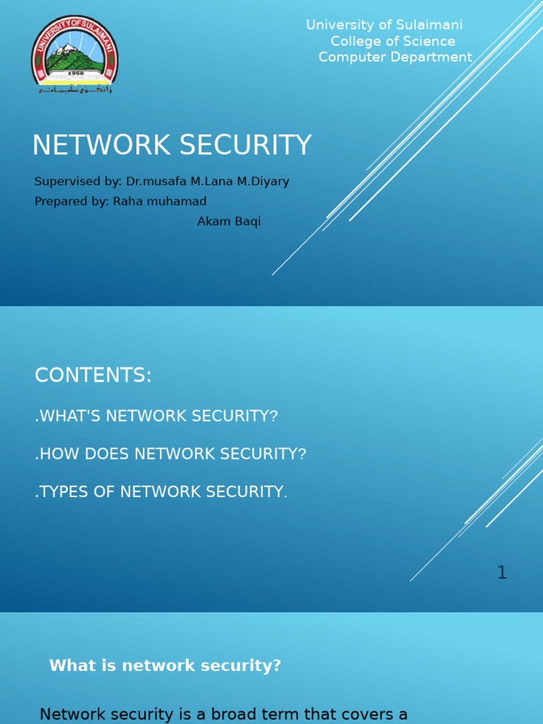 Network Security.01 | PDF | Security | Computer Security